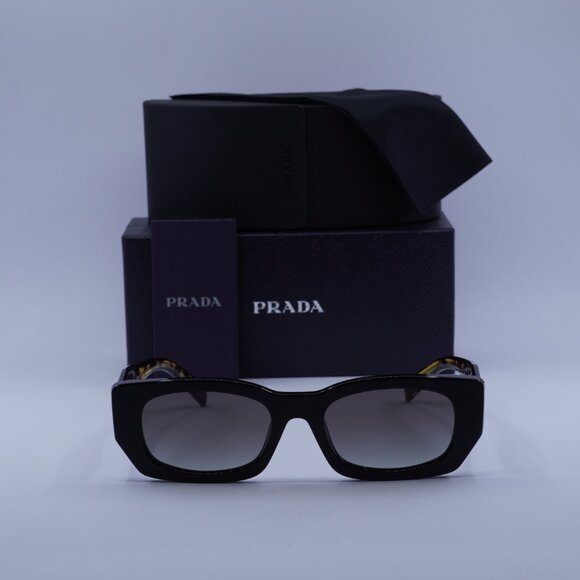 Prada PRB05S 3890A7 Rectangle Sunglasses – Black/Grey - Picture 2 of 13